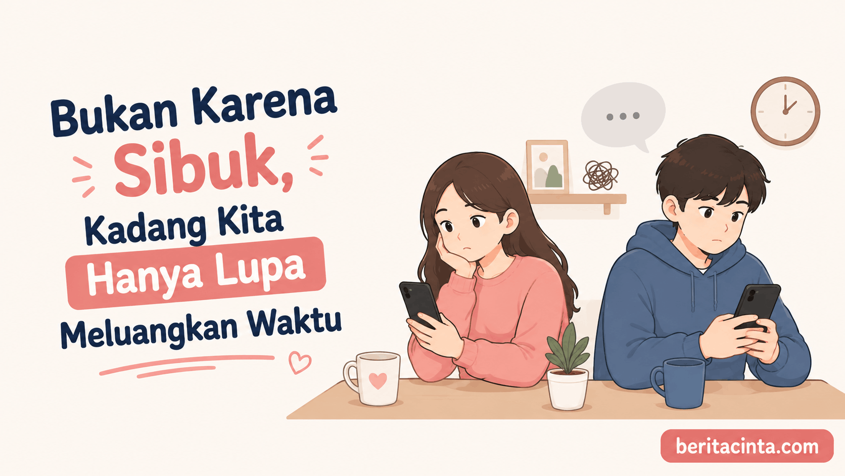 Bukan Karena Sibuk, Kadang Kita Hanya Lupa Meluangkan Waktu