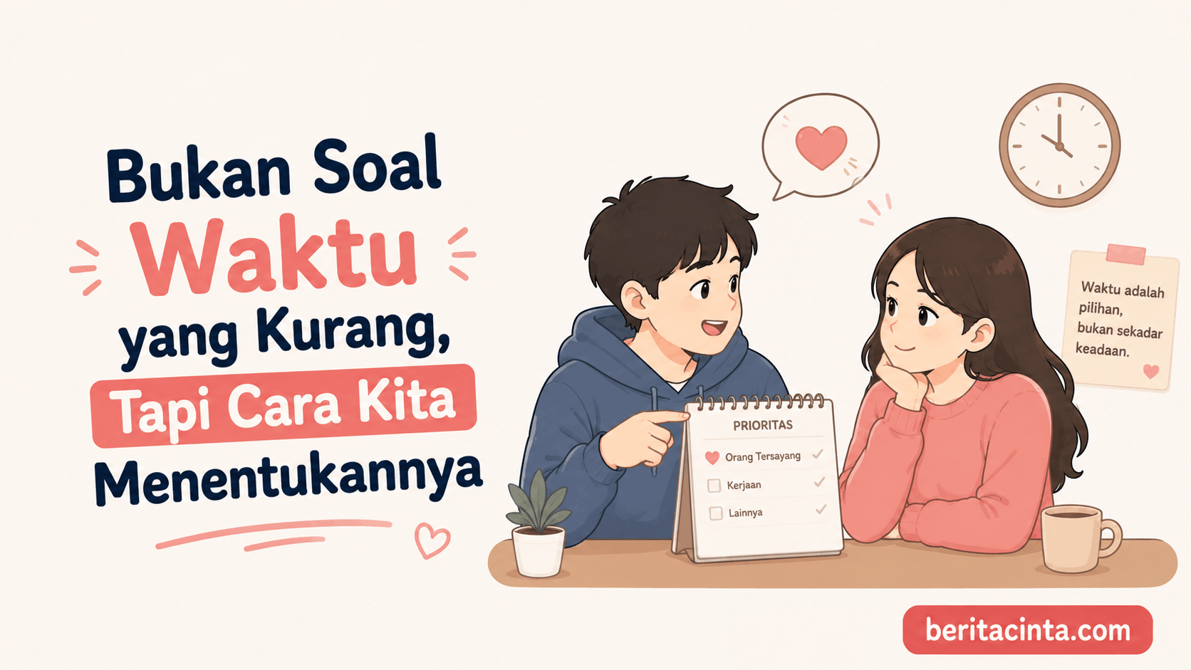 Bukan Soal Waktu yang Kurang, Tapi Cara Kita Menentukannya
