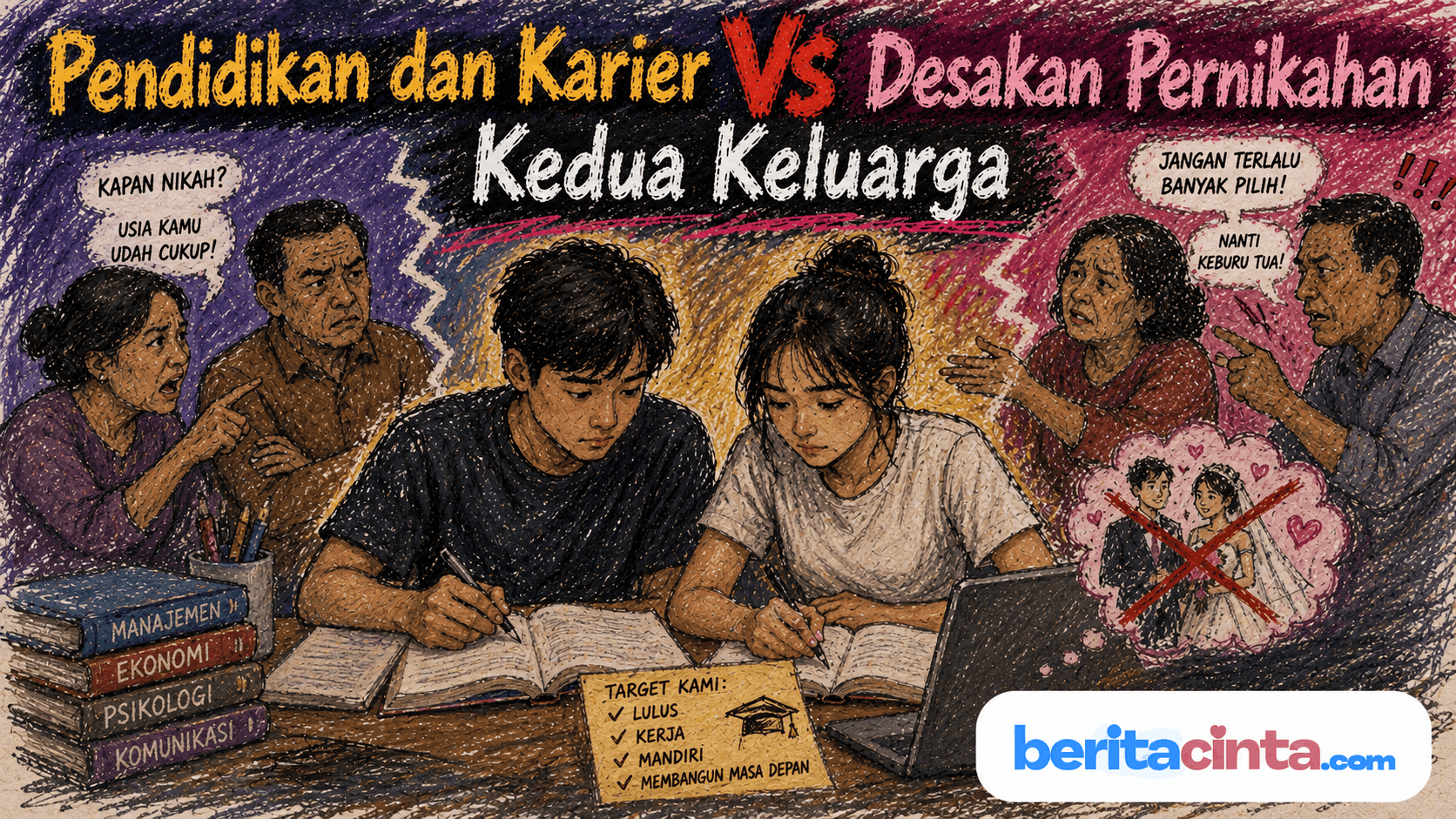 Pendidikan dan Karier Vs Desakan Pernikahan Kedua Keluarga