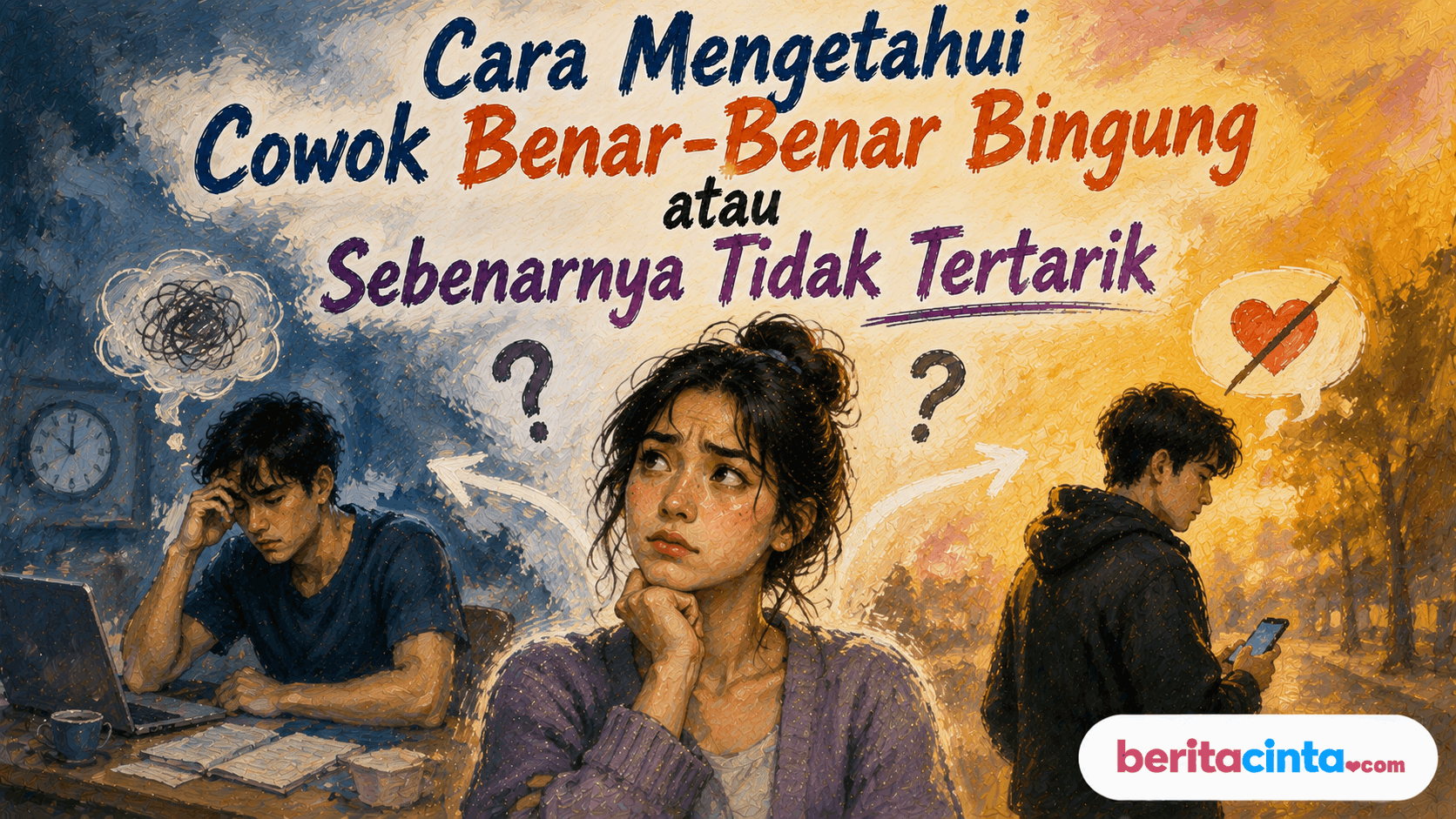 Cara Mengetahui Cowok Benar-Benar Bingung atau Sebenarnya Tidak Tertarik