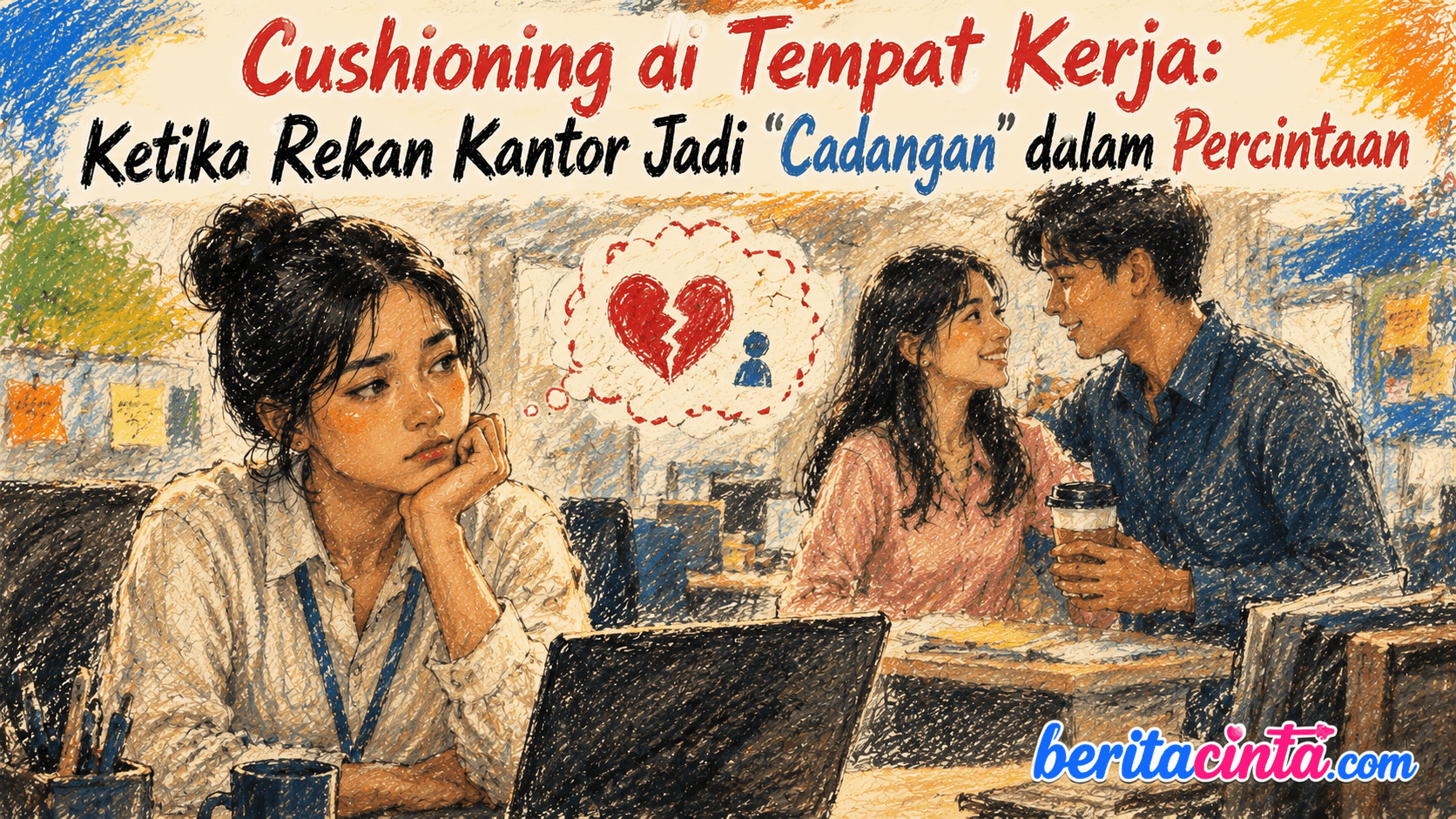 Cushioning di Tempat Kerja: Ketika Rekan Kantor Jadi “Cadangan” dalam Percintaan