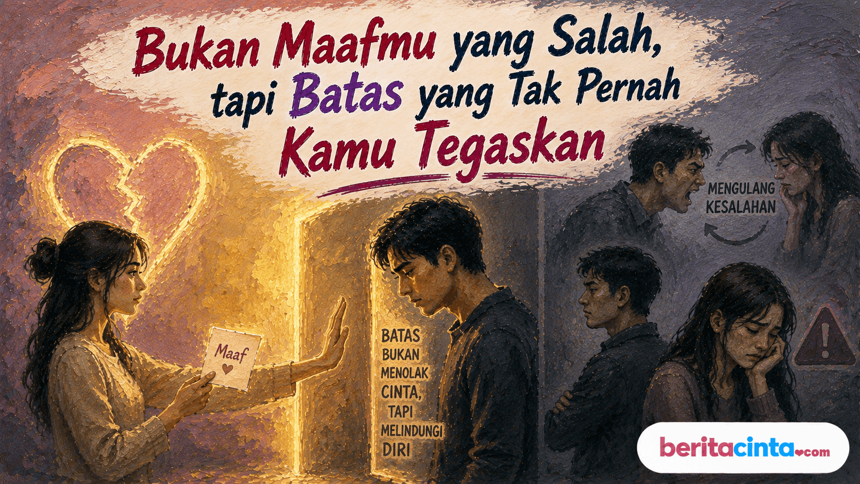 Bukan Maafmu yang Salah, tapi Batas yang Tak Pernah Kamu Tegaskan