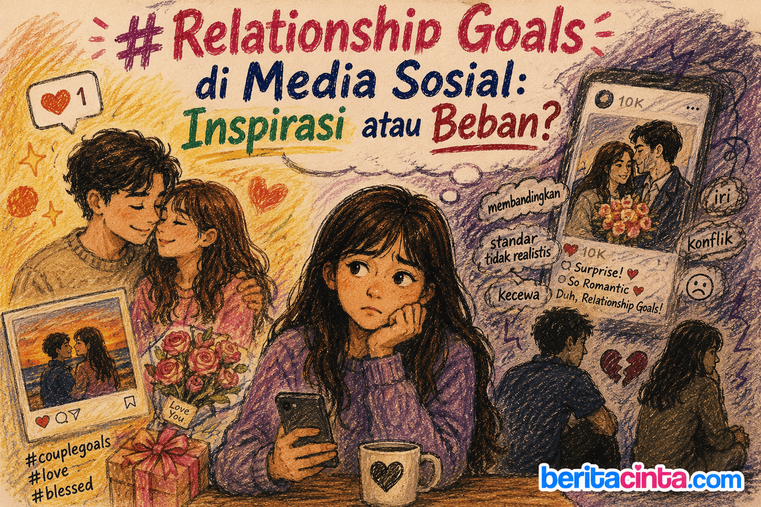 Relationship Goals di Media Sosial: Inspirasi atau Beban?