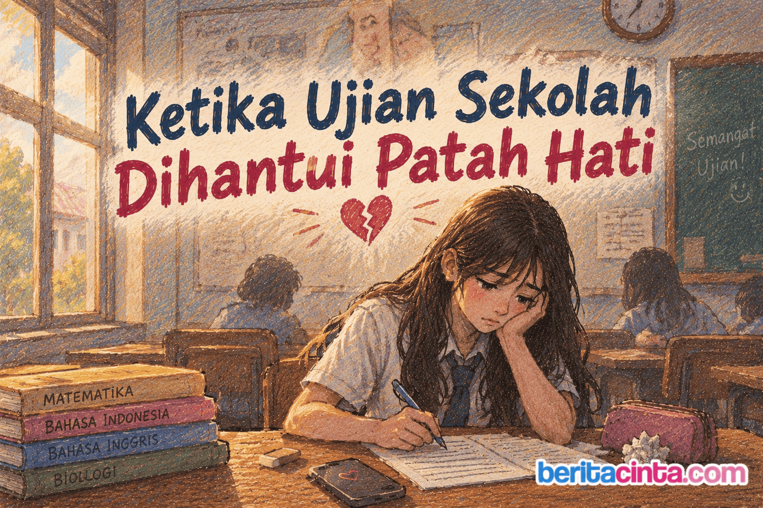 Ketika Ujian Sekolah Dihantui Patah Hati
