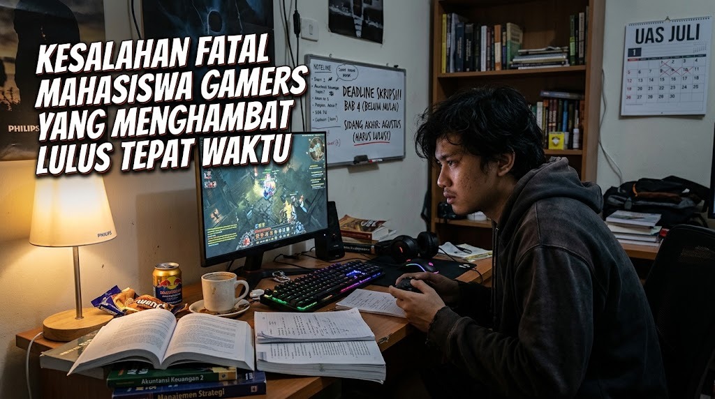 5 Kesalahan Fatal Mahasiswa Gamers yang Menghambat Lulus Tepat Waktu