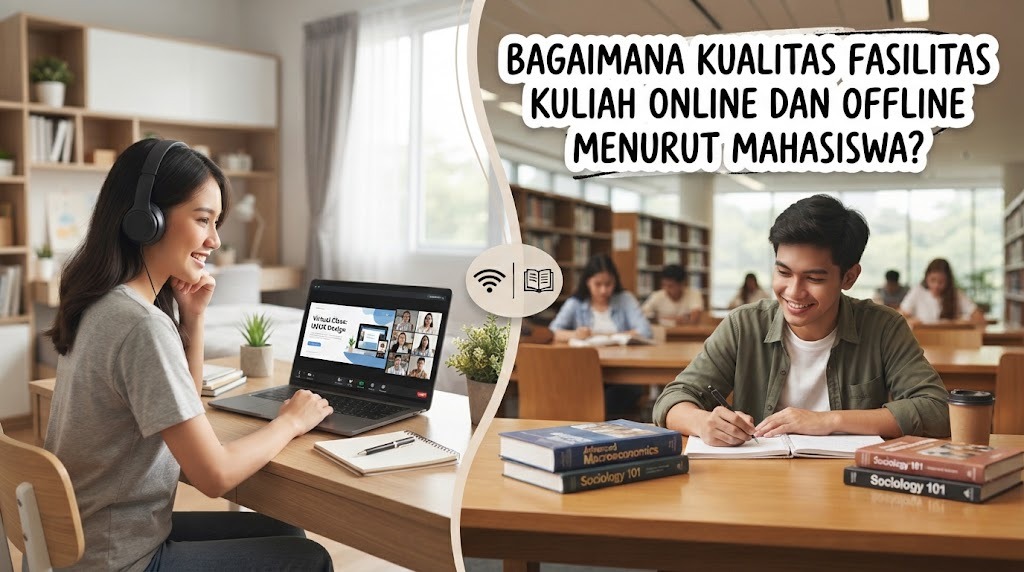 Bagaimana Kualitas Fasilitas Kuliah Online dan Offline Menurut Mahasiswa?