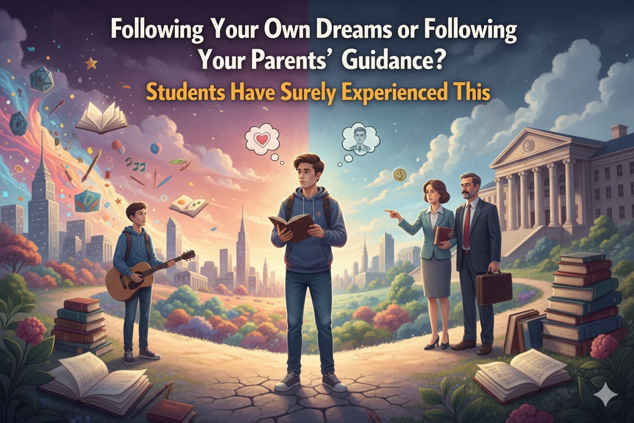 Following Your Own Dreams or Following Your Parents' Guidance? Students Have Surely Experienced This