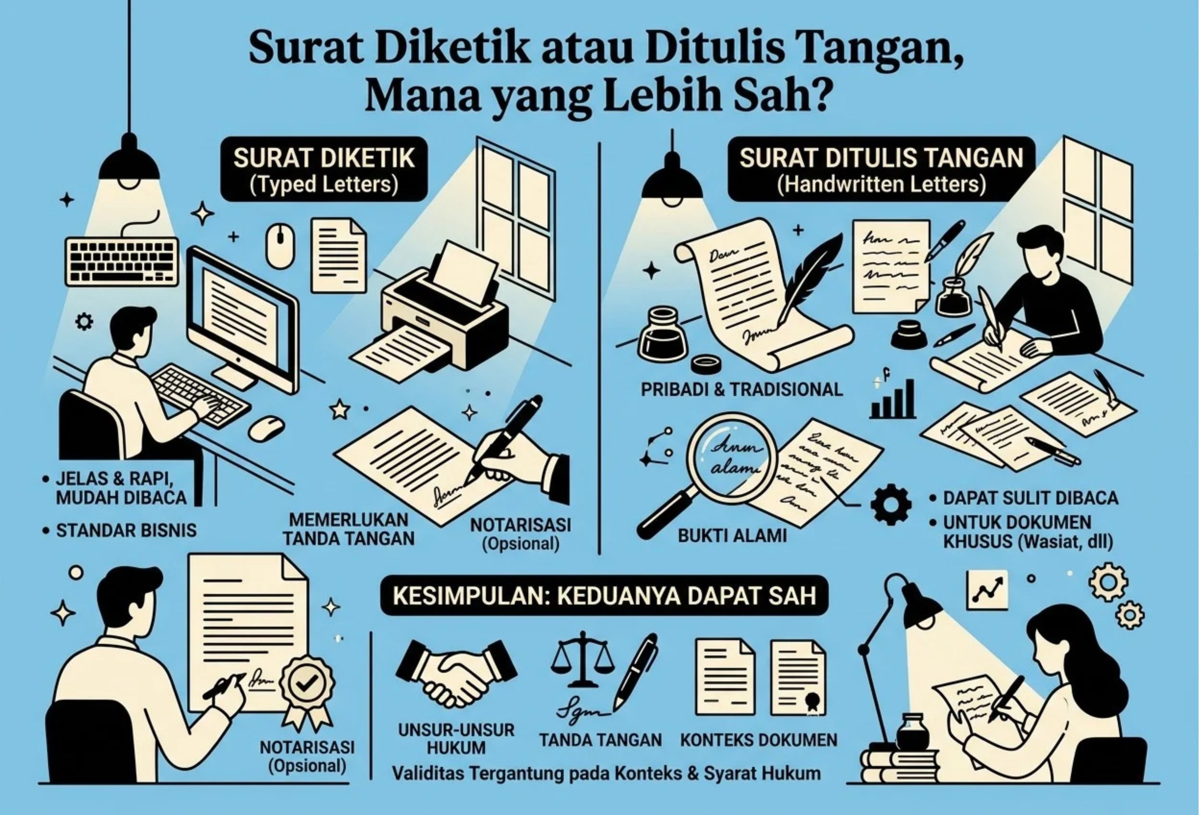 Surat Diketik atau Ditulis Tangan, Mana yang Lebih Sah?