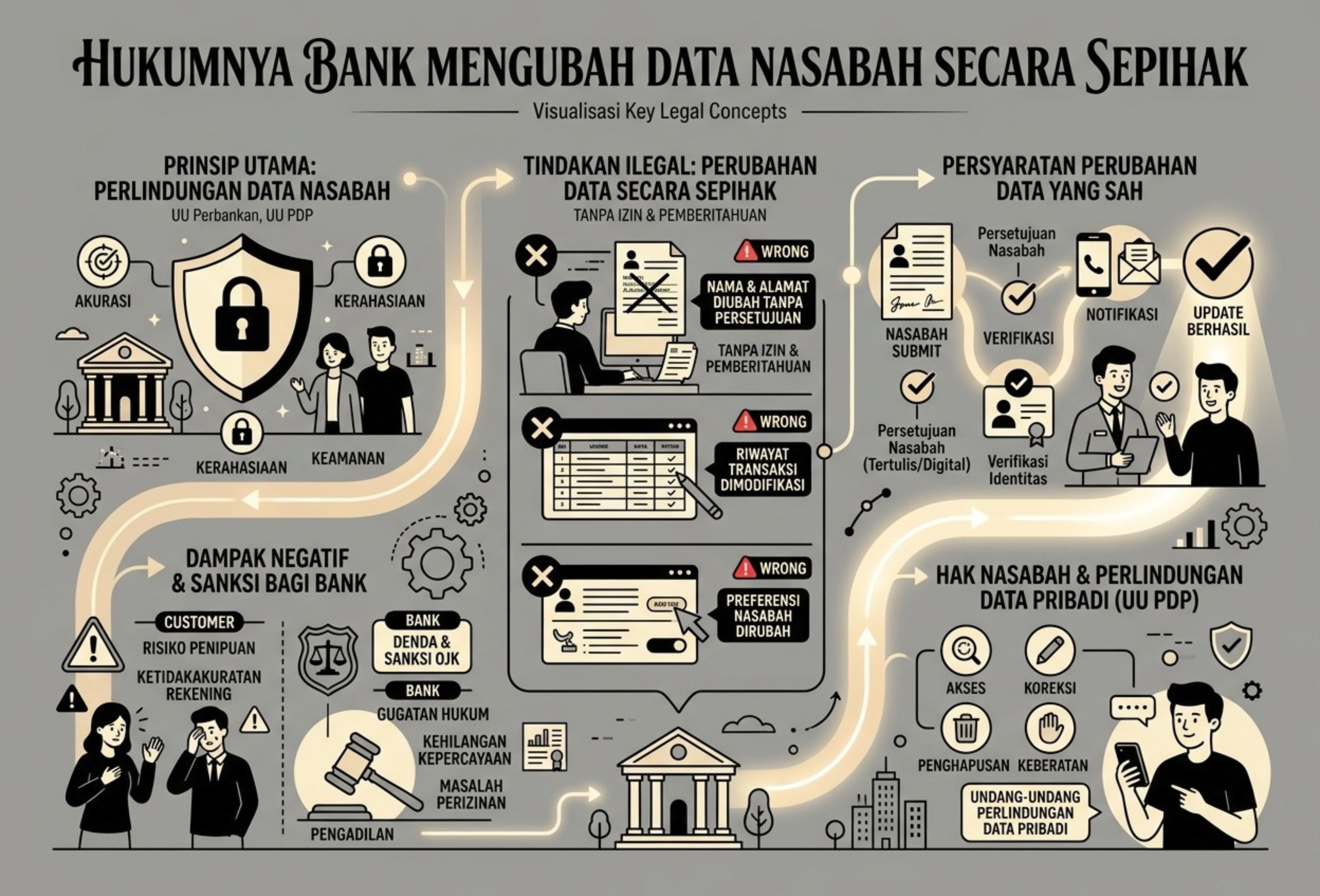  Hukumnya Bank Mengubah Data Nasabah secara Sepihak