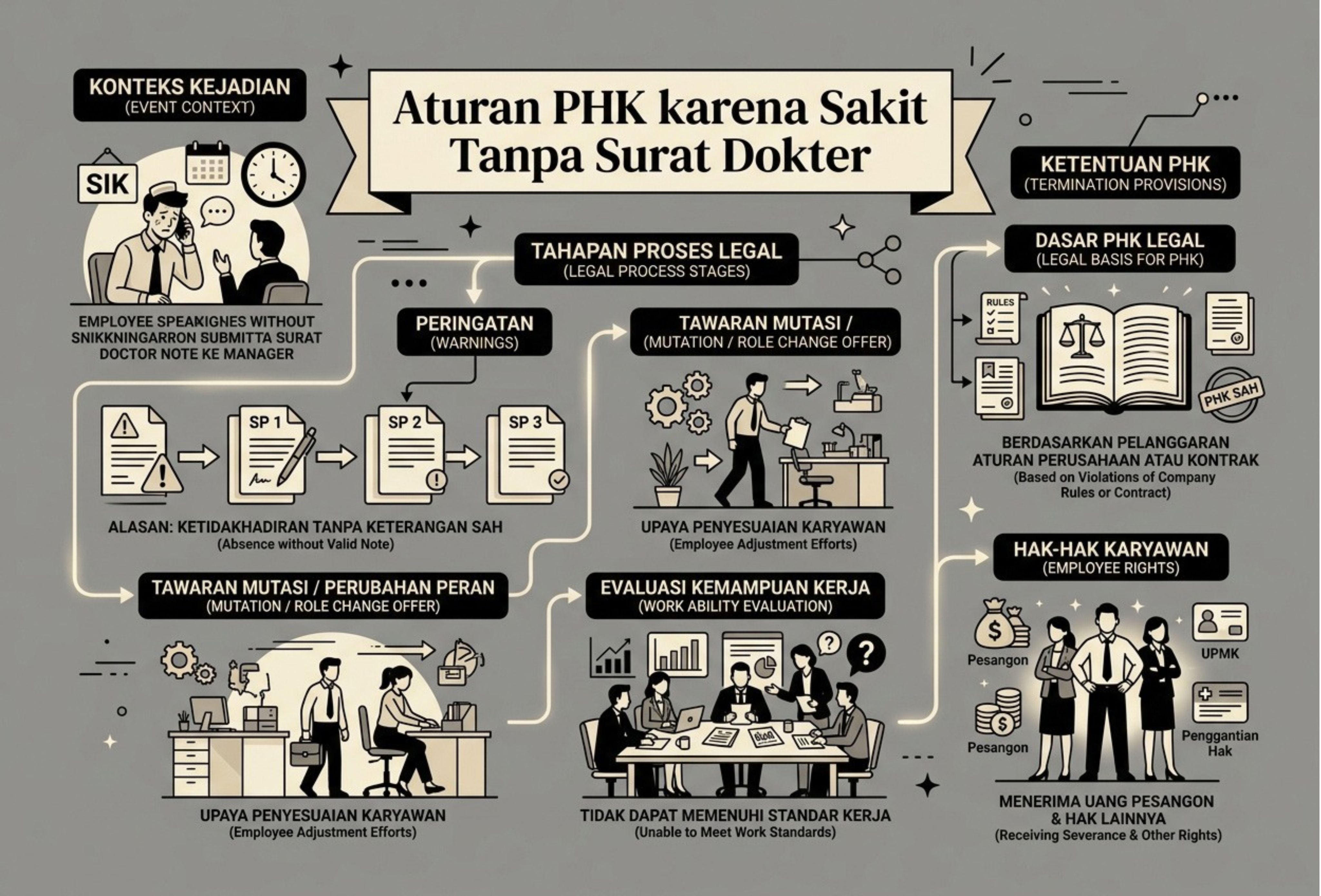  Aturan PHK karena Sakit Tanpa Surat Dokter