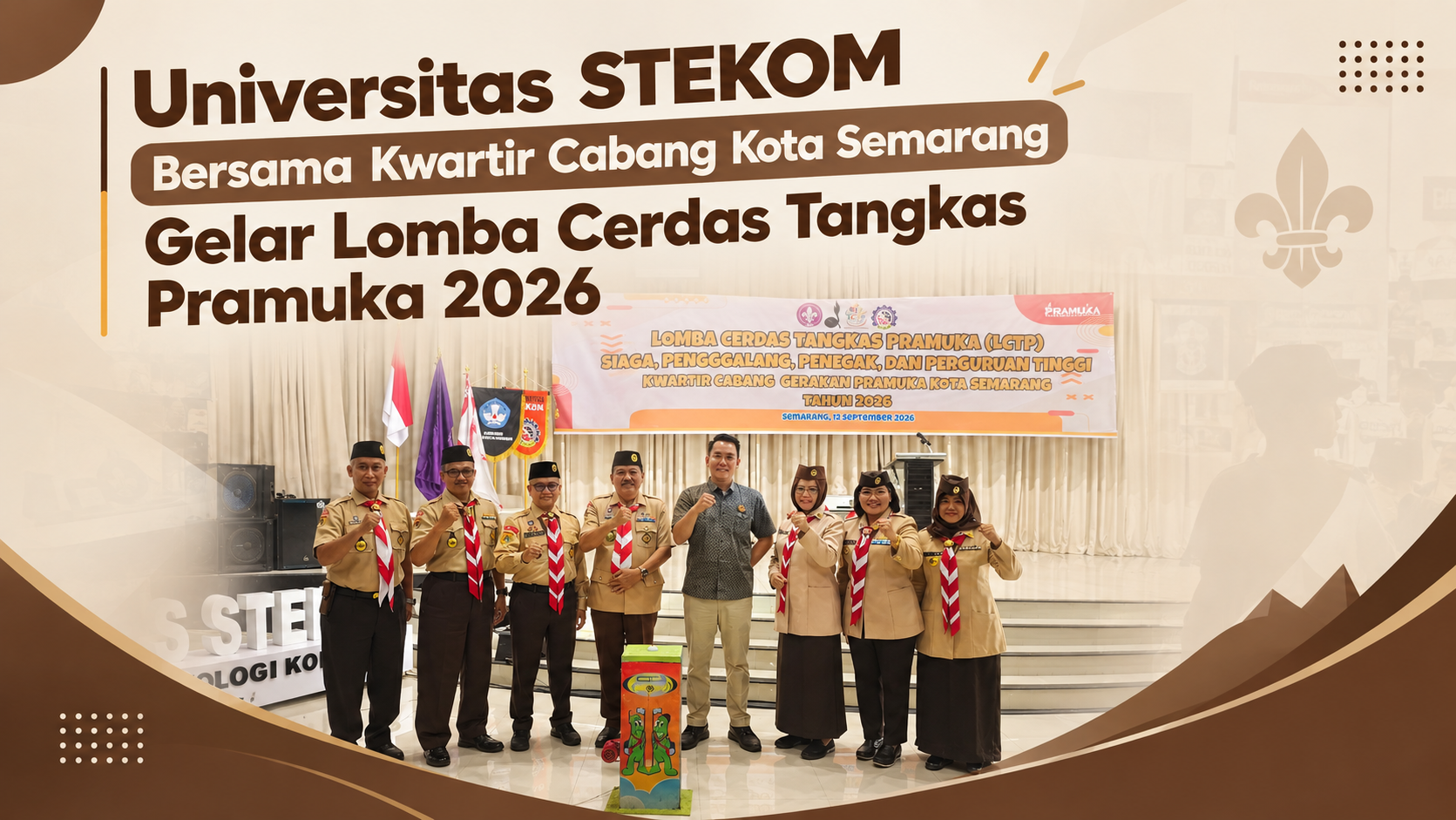 Universitas STEKOM Bersama Kwartir Cabang Kota Semarang Gelar Lomba Cerdas Tangkas Pramuka 2026