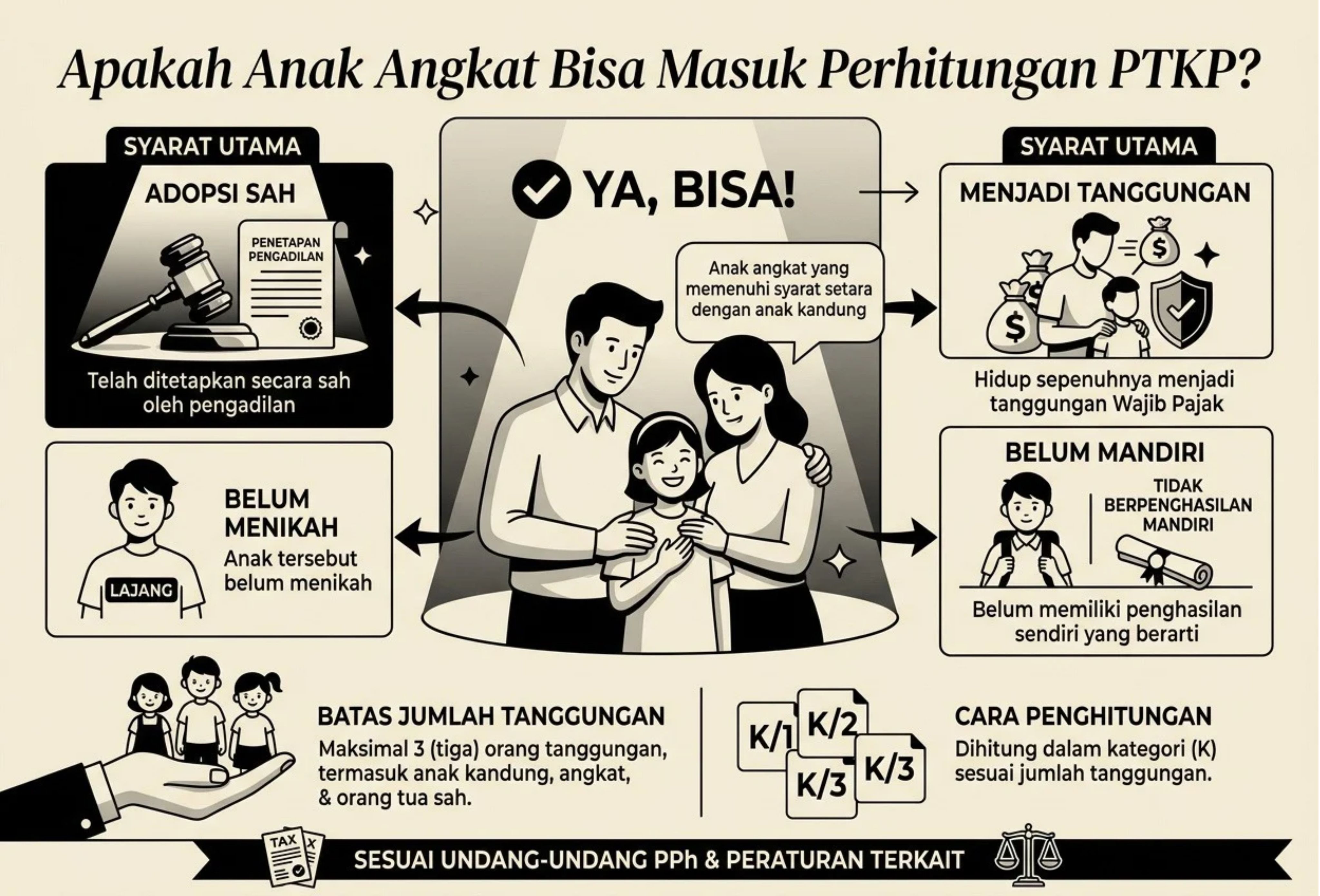 Apakah Anak Angkat Bisa Masuk Perhitungan PTKP