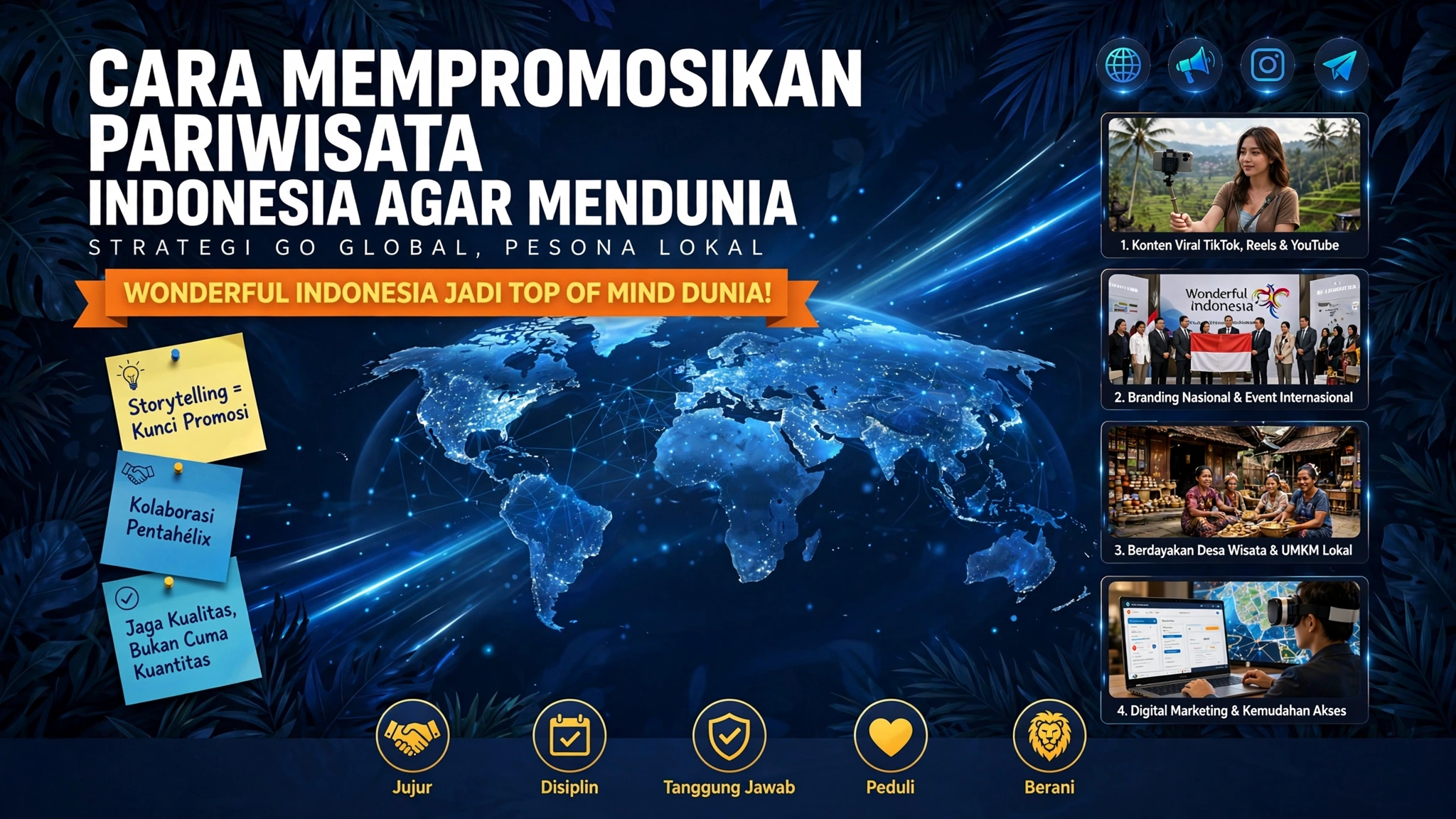Cara Mempromosikan Pariwisata Indonesia Agar Mendunia