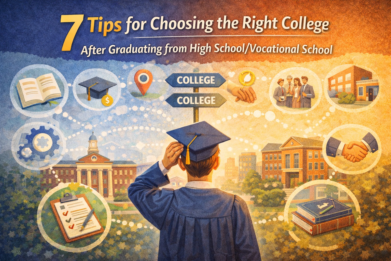 7 Tips for Choosing the Right College After Graduating from High School/Vocational School