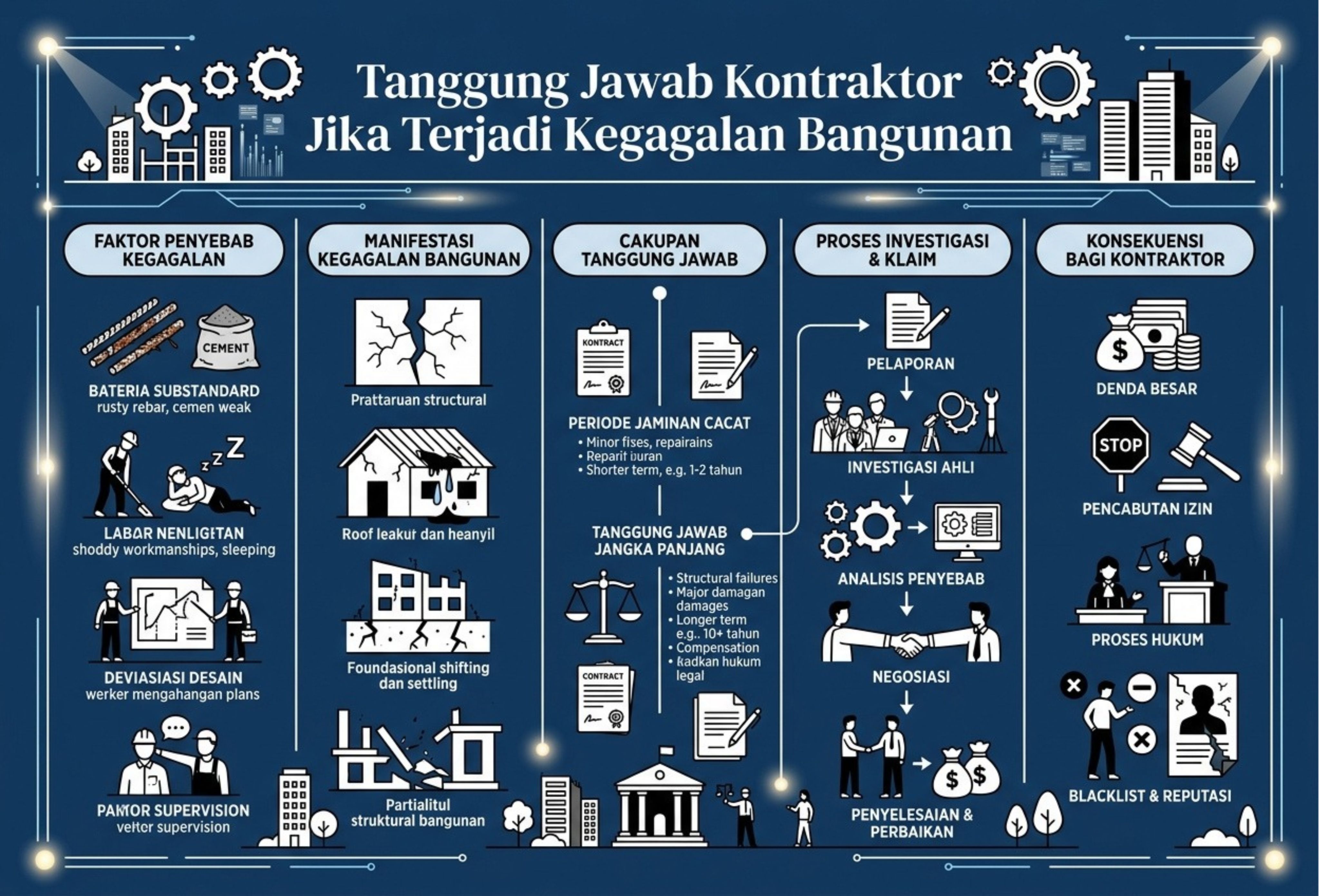 Tanggung Jawab Kontraktor Jika Terjadi Kegagalan Bangunan