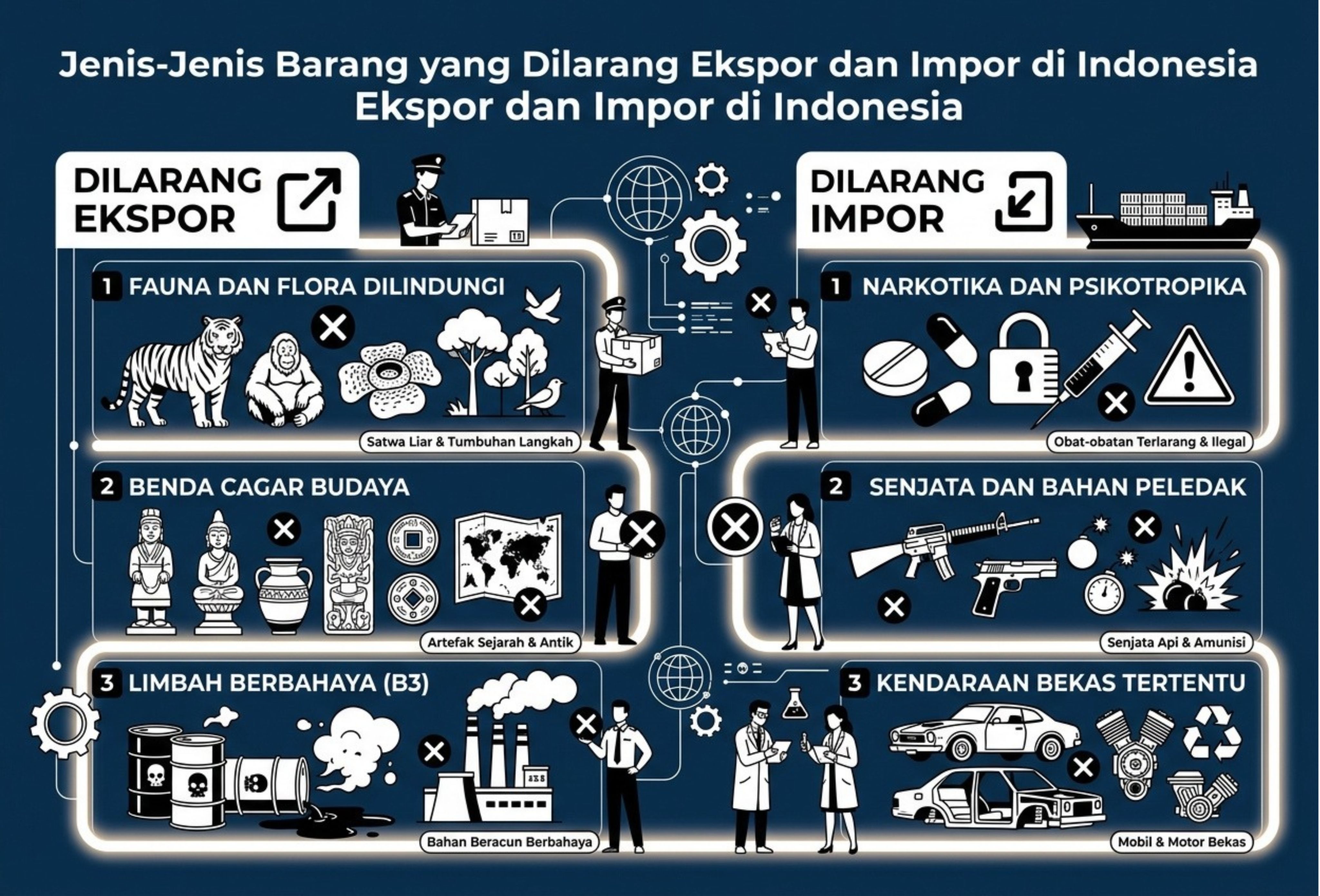 Jenis-Jenis Barang yang Dilarang Ekspor dan Impor di Indonesia