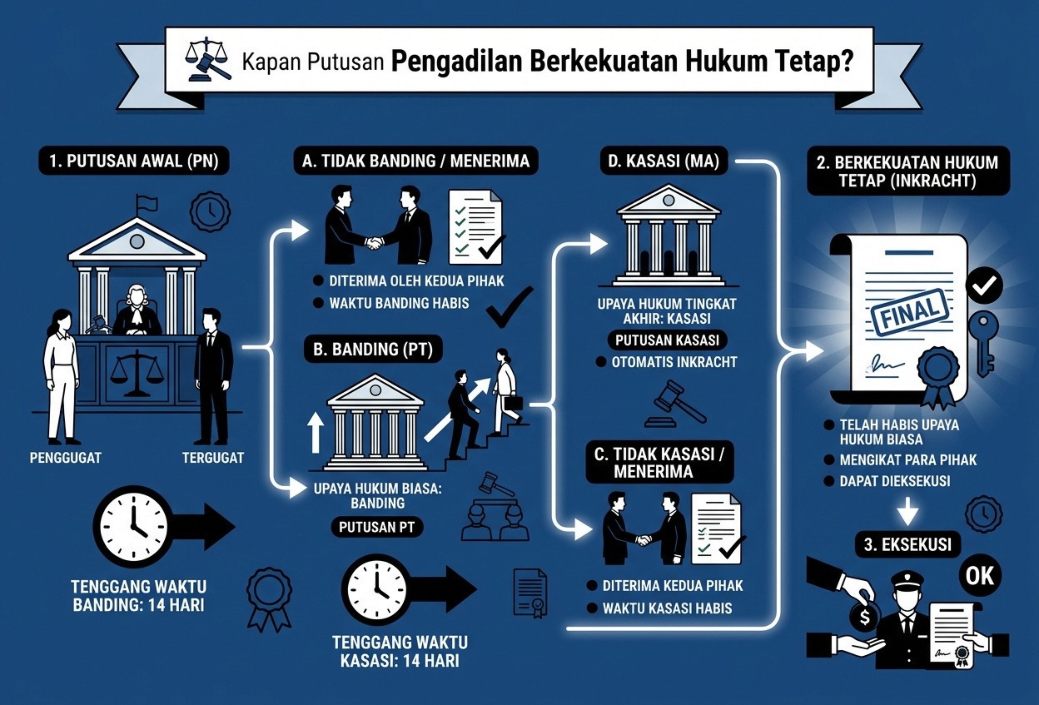 Kapan Putusan Pengadilan Berkekuatan Hukum Tetap?