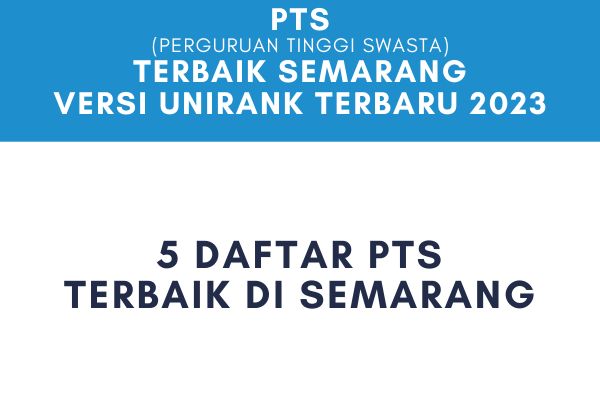 PTS Terbaik Semarang 2023 Unirank Terbaru
