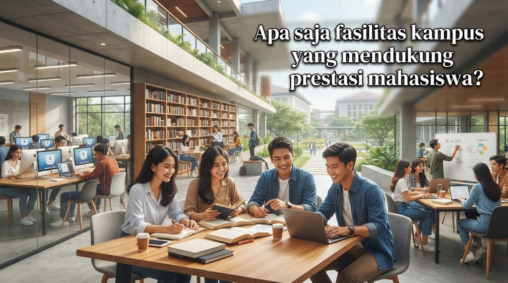 Apa saja fasilitas kampus yang mendukung prestasi mahasiswa?