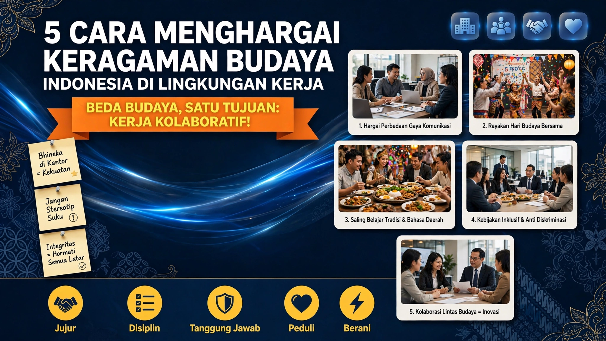 5 Cara Menghargai Keragaman Budaya Indonesia Di Lingkungan Kerja