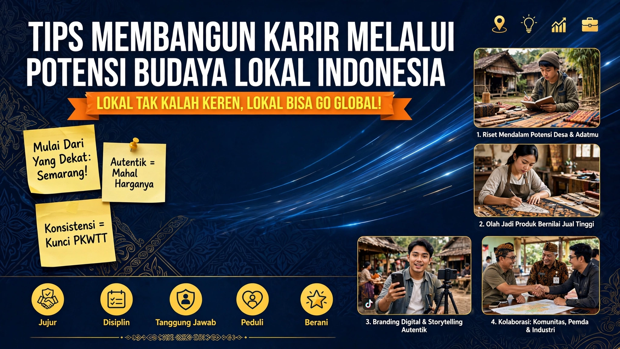 Tips Membangun Karir melalui Potensi Budaya Lokal Indonesia