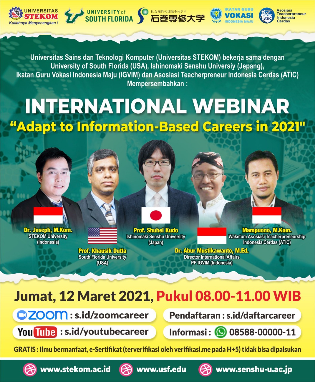 INTERNATIONAL WEBINAR "Adapt to Information-Based Careers in 2021"