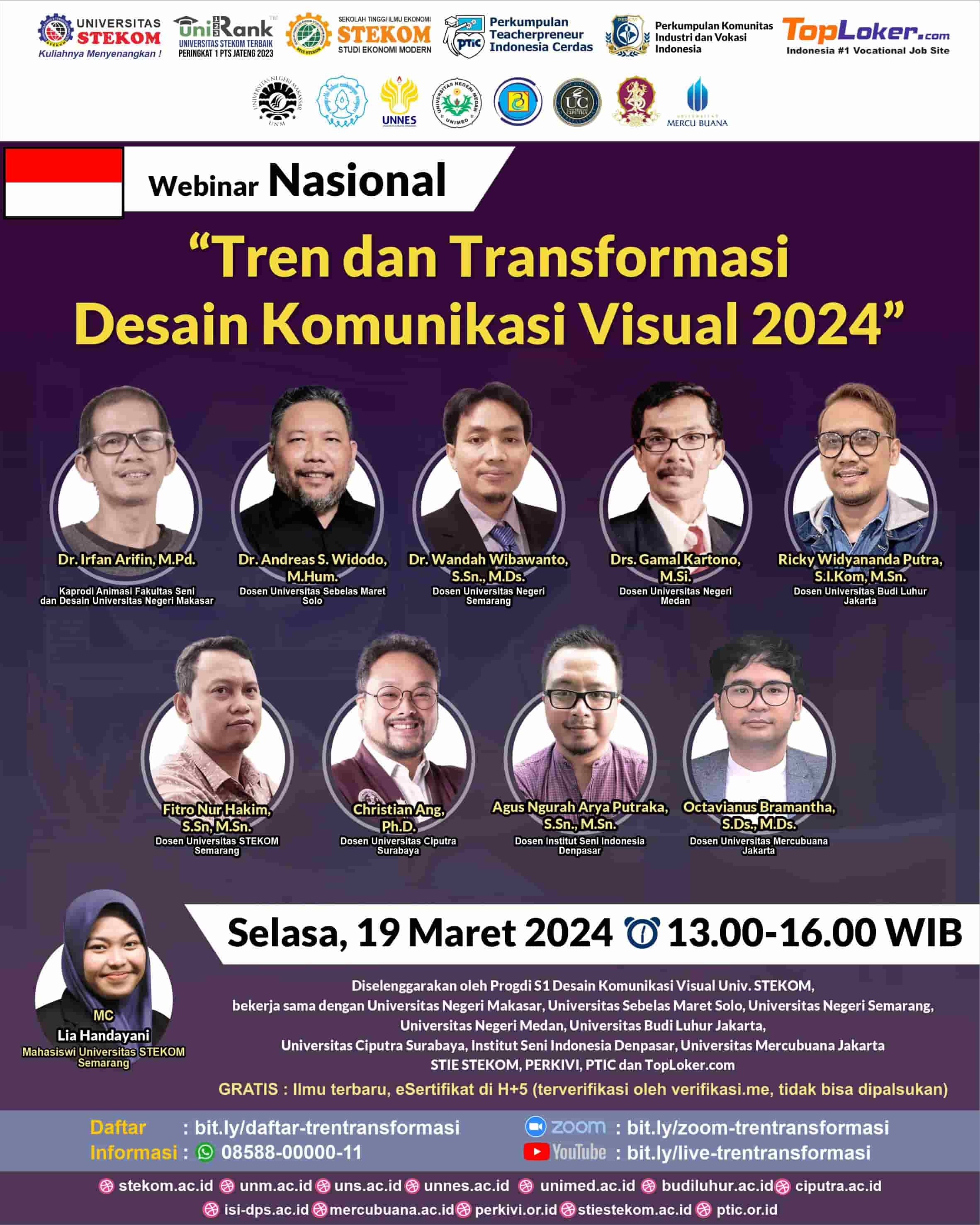WEBINAR NASIONAL Tren dan Transformasi Desain Komunikasi Visual 2024