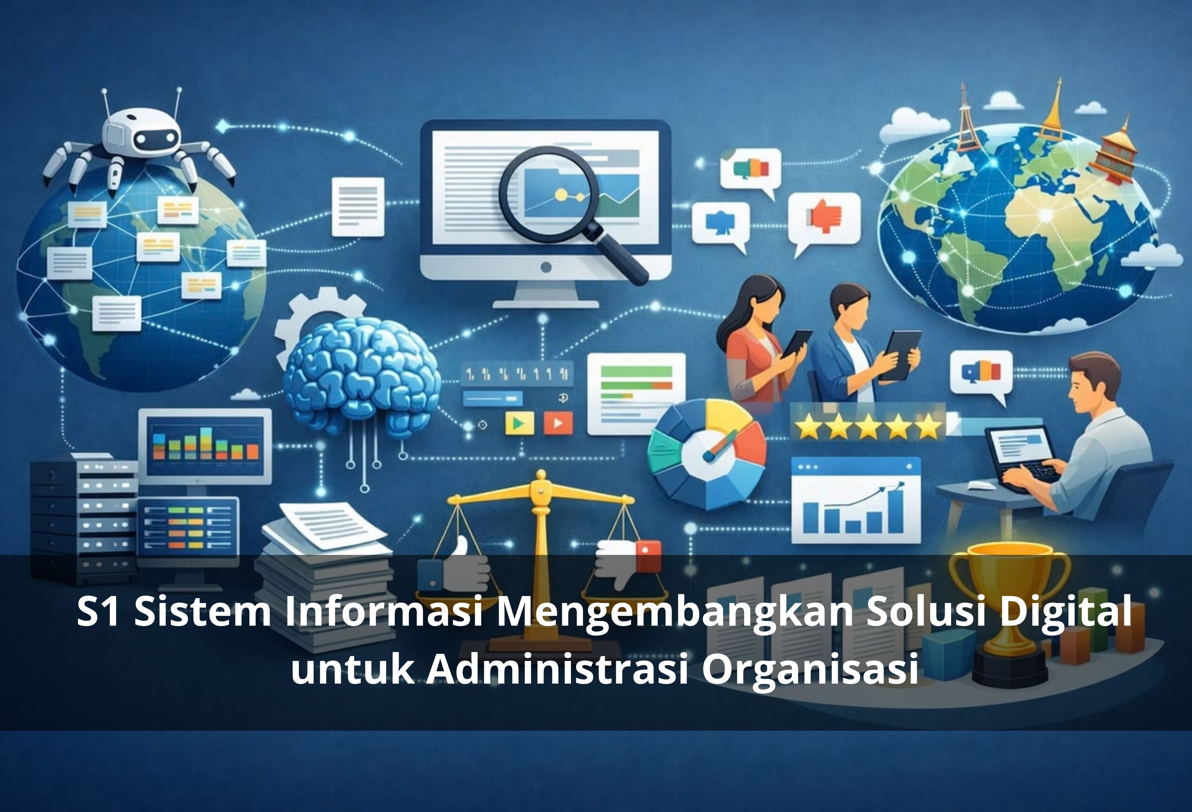 S1 Sistem Informasi Mengembangkan Solusi Digital untuk Administrasi Organisasi