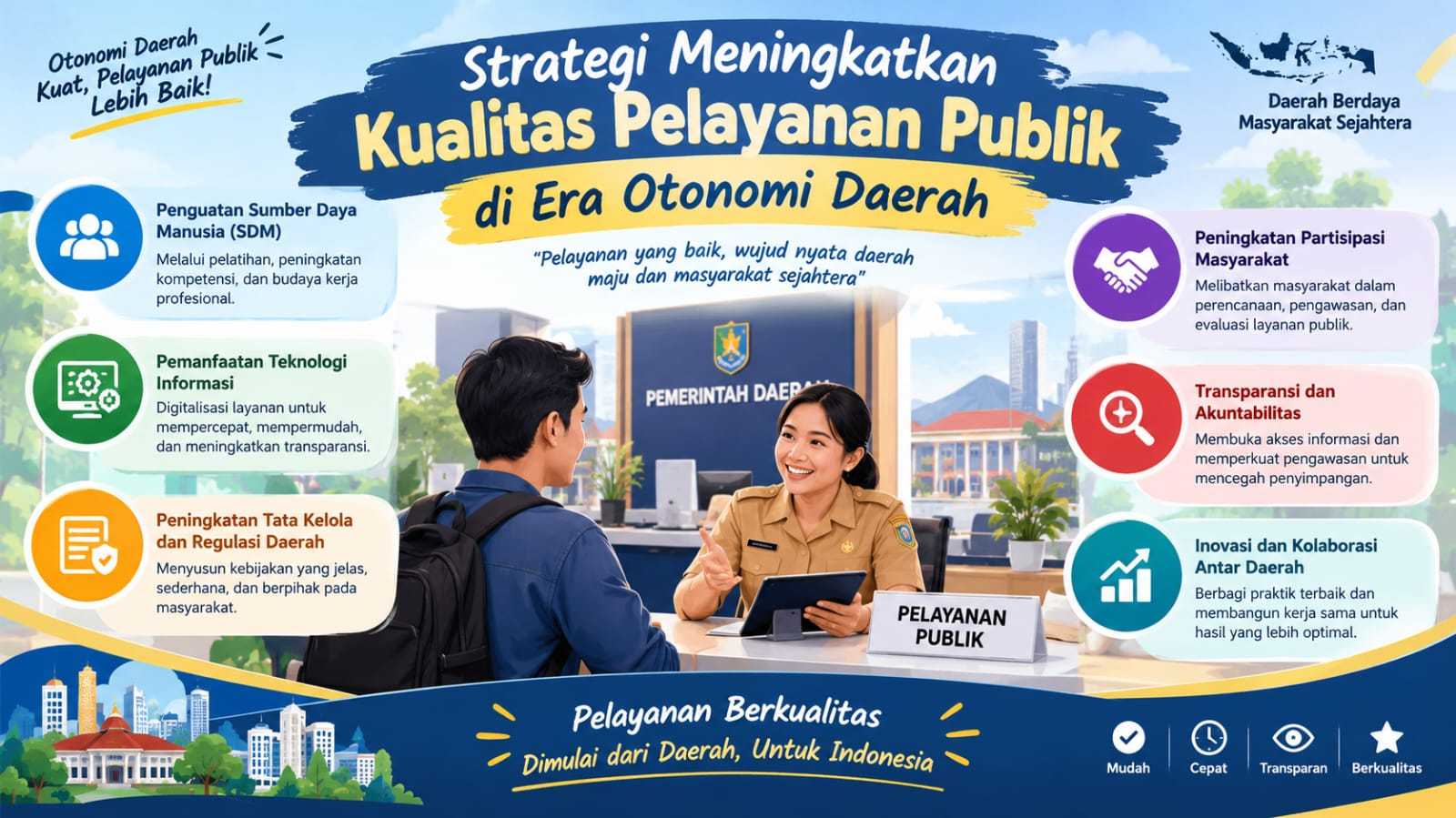 Strategi Meningkatkan Kualitas Pelayanan Publik di Era Otonomi Daerah