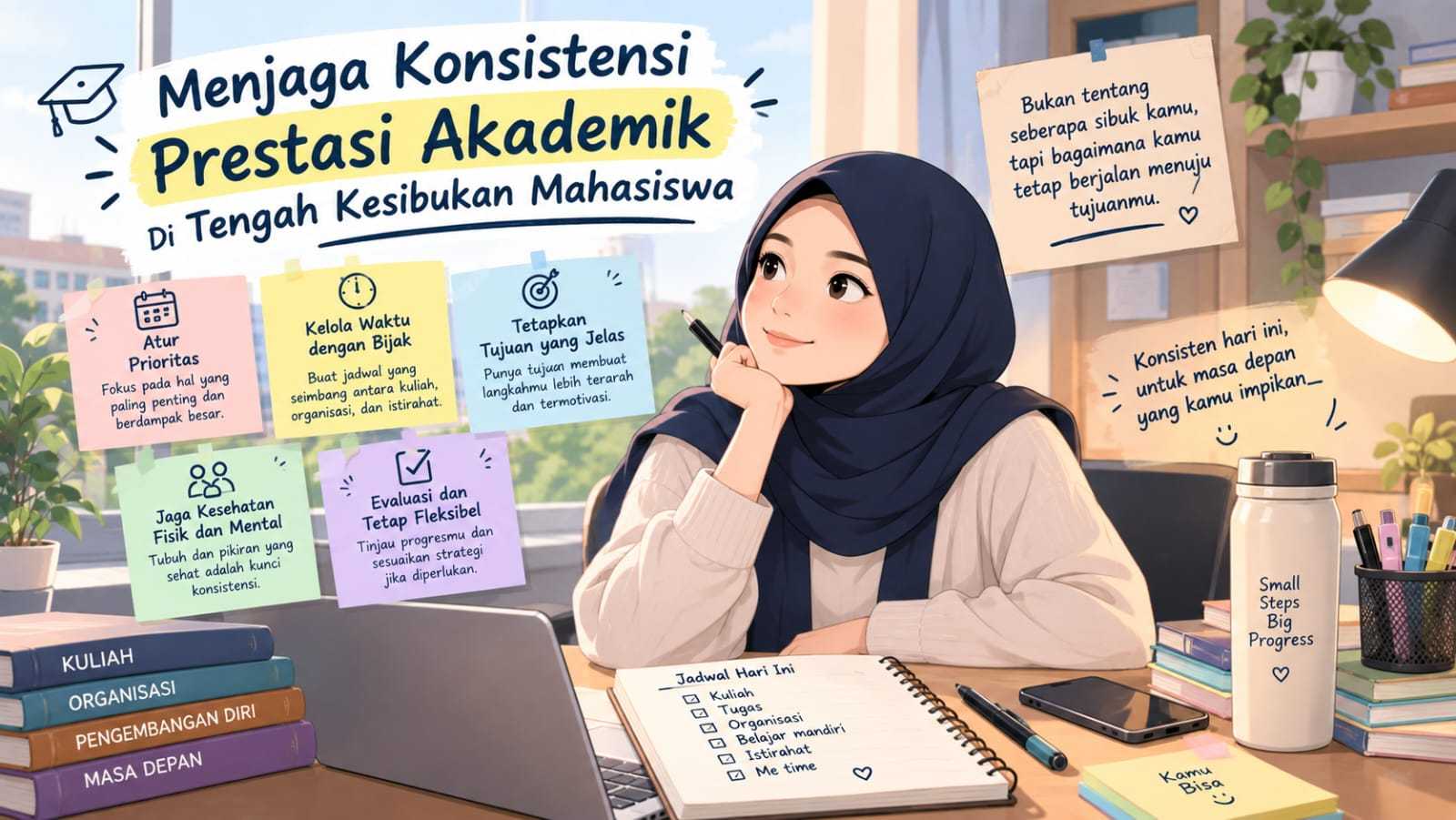 Menjaga Konsistensi Prestasi Akademik Di Tengah Kesibukan Mahasiswa