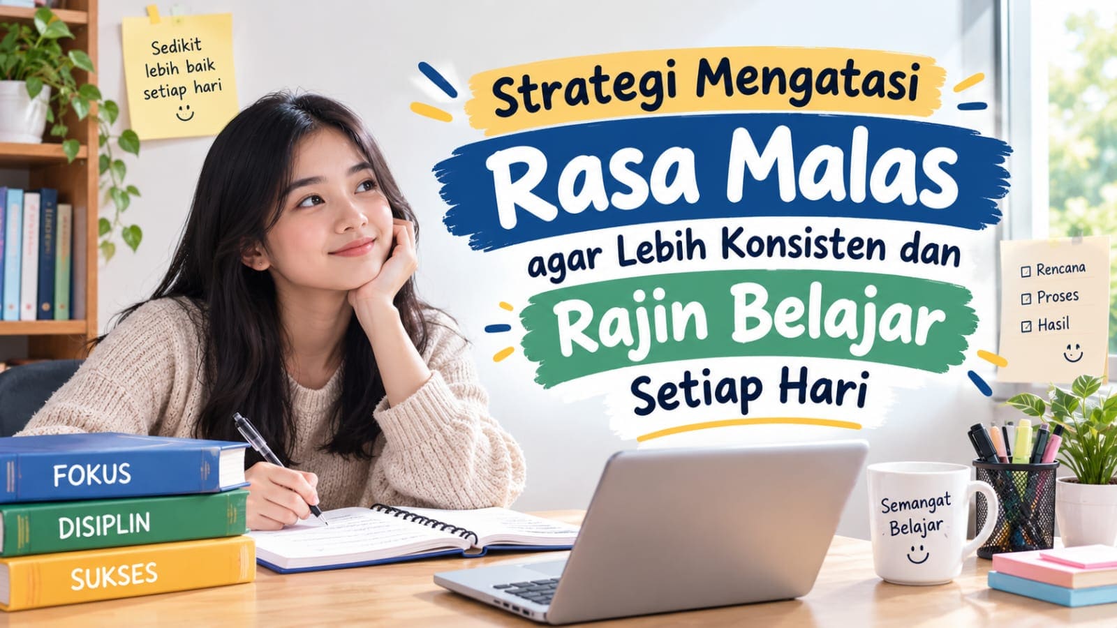Strategi Mengatasi Rasa Malas agar Lebih Konsisten dan Rajin Belajar Setiap Hari