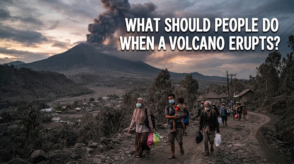 What Should People Do When A Volcano Erupts?