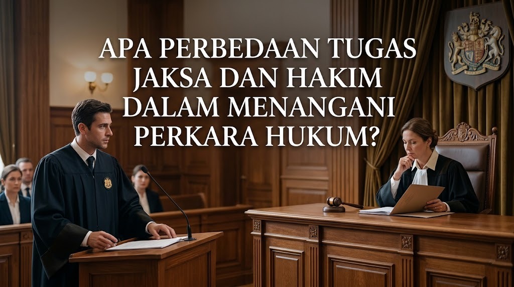 Apa Perbedaan Tugas Jaksa dan Hakim dalam Menangani Perkara Hukum?