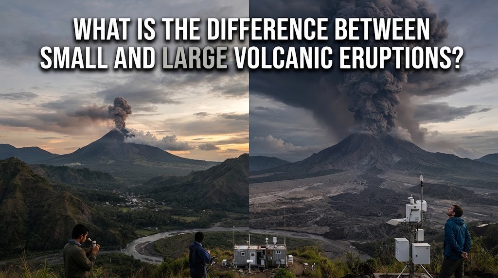 What Is The Difference Between Small And Large Volcanic Eruptions?