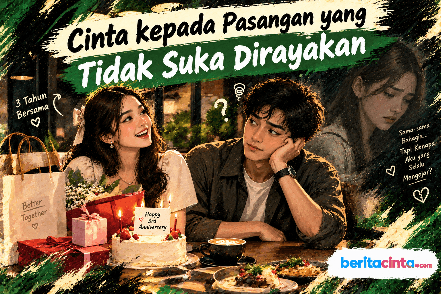 Cinta kepada Pasangan yang Tidak Suka Dirayakan
