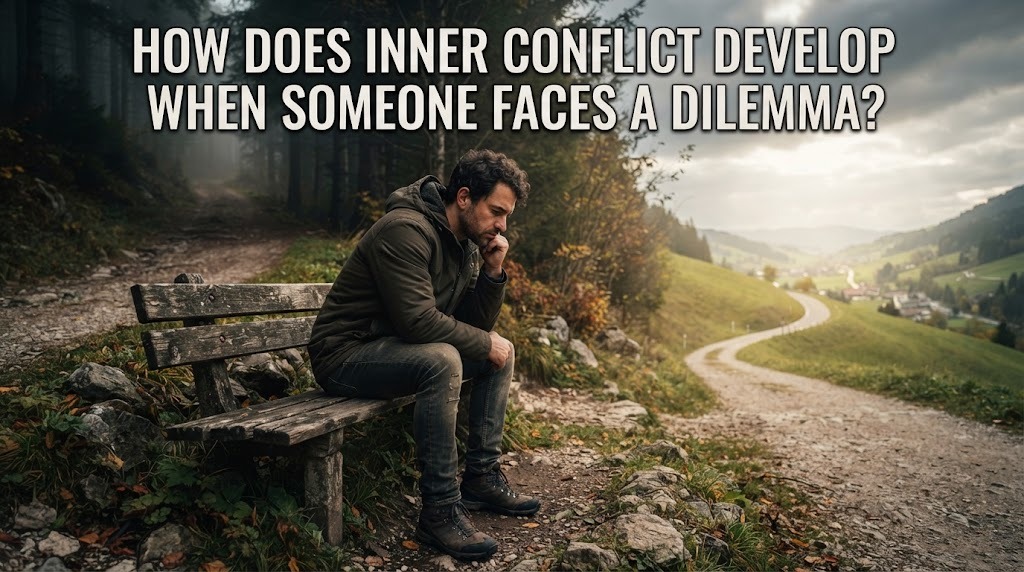 How Does Inner Conflict Develop When Someone Faces a Dilemma?