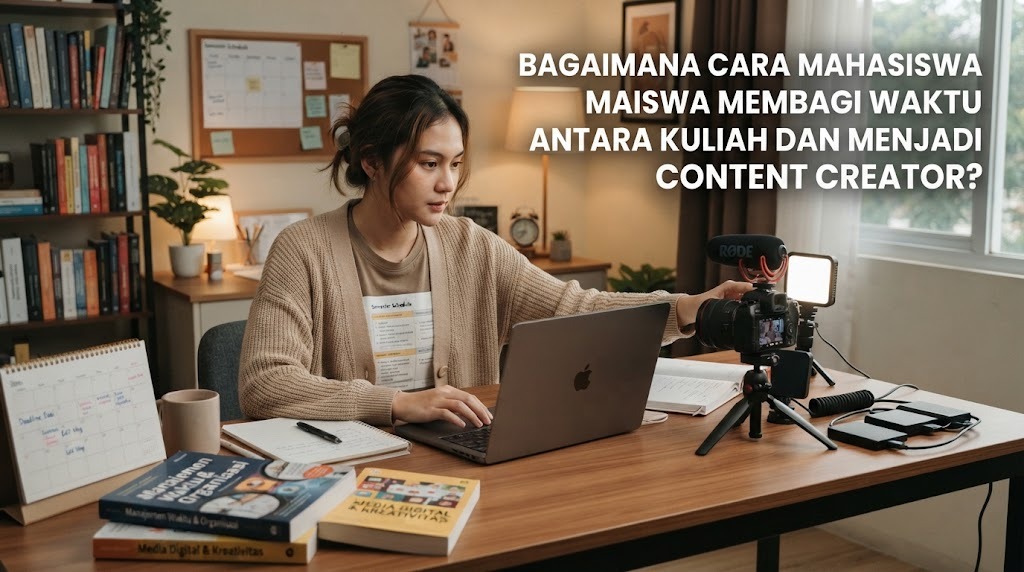 Bagaimana Cara Mahasiswa Membagi Waktu antara Kuliah dan Menjadi Content Creator?