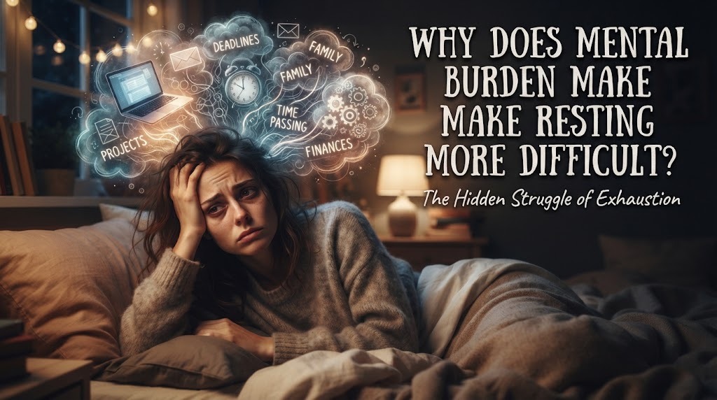 Why Does Mental Burden Make Resting More Difficult?