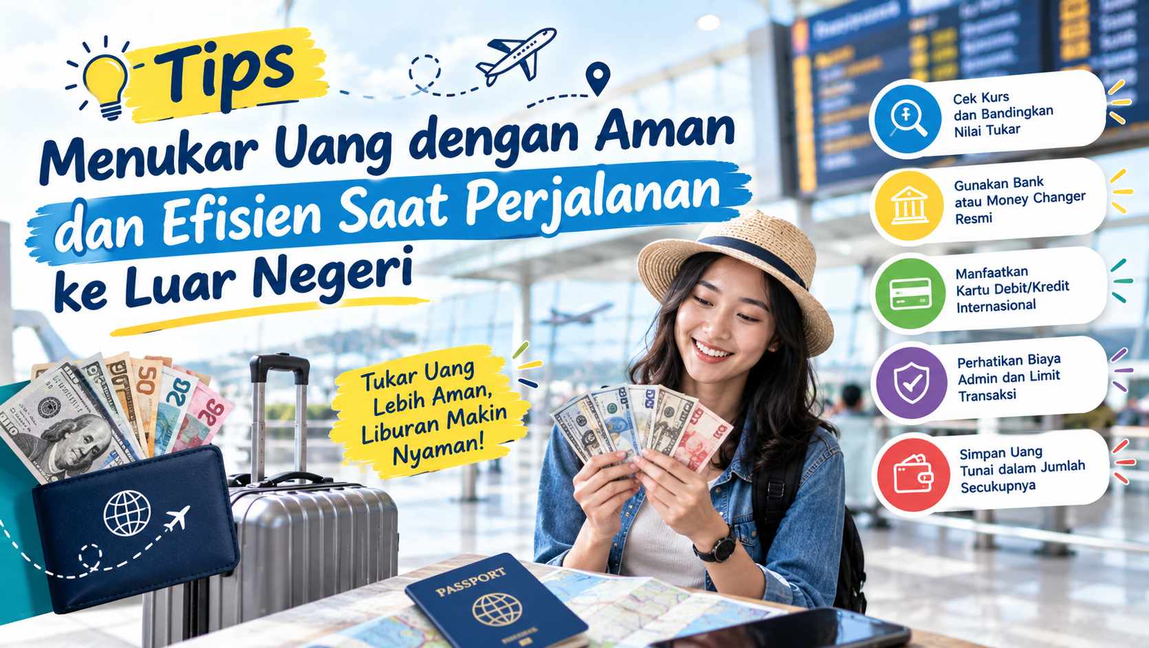 Tips Menukar Uang dengan Aman dan Efisien Saat Perjalanan ke Luar Negeri