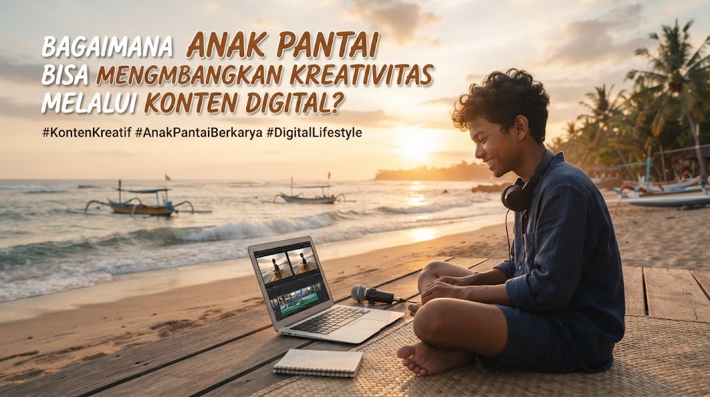 Bagaimana Anak Pantai Bisa Mengembangkan Kreativitas melalui Konten Digital?