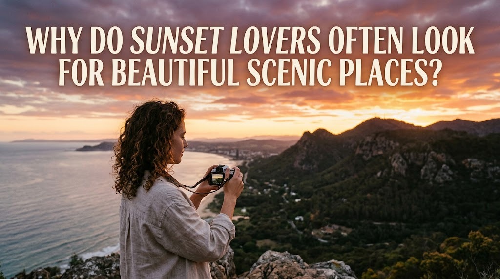 Why Do Sunset Lovers Often Look for Beautiful Scenic Places?