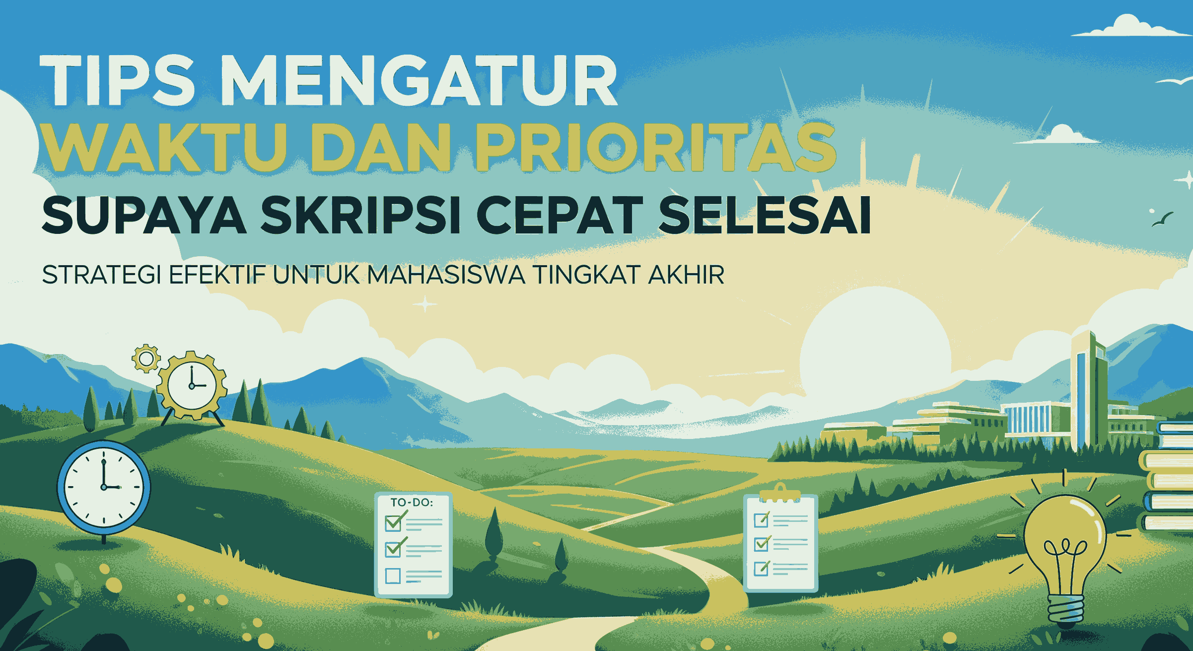 Tips Mengatur Waktu dan Prioritas Supaya Skripsi Cepat Selesai