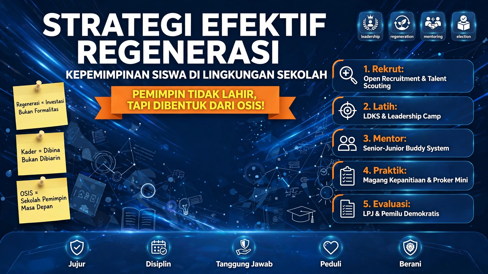 Strategi Efektif Regenerasi Kepemimpinan Siswa di Lingkungan Sekolah