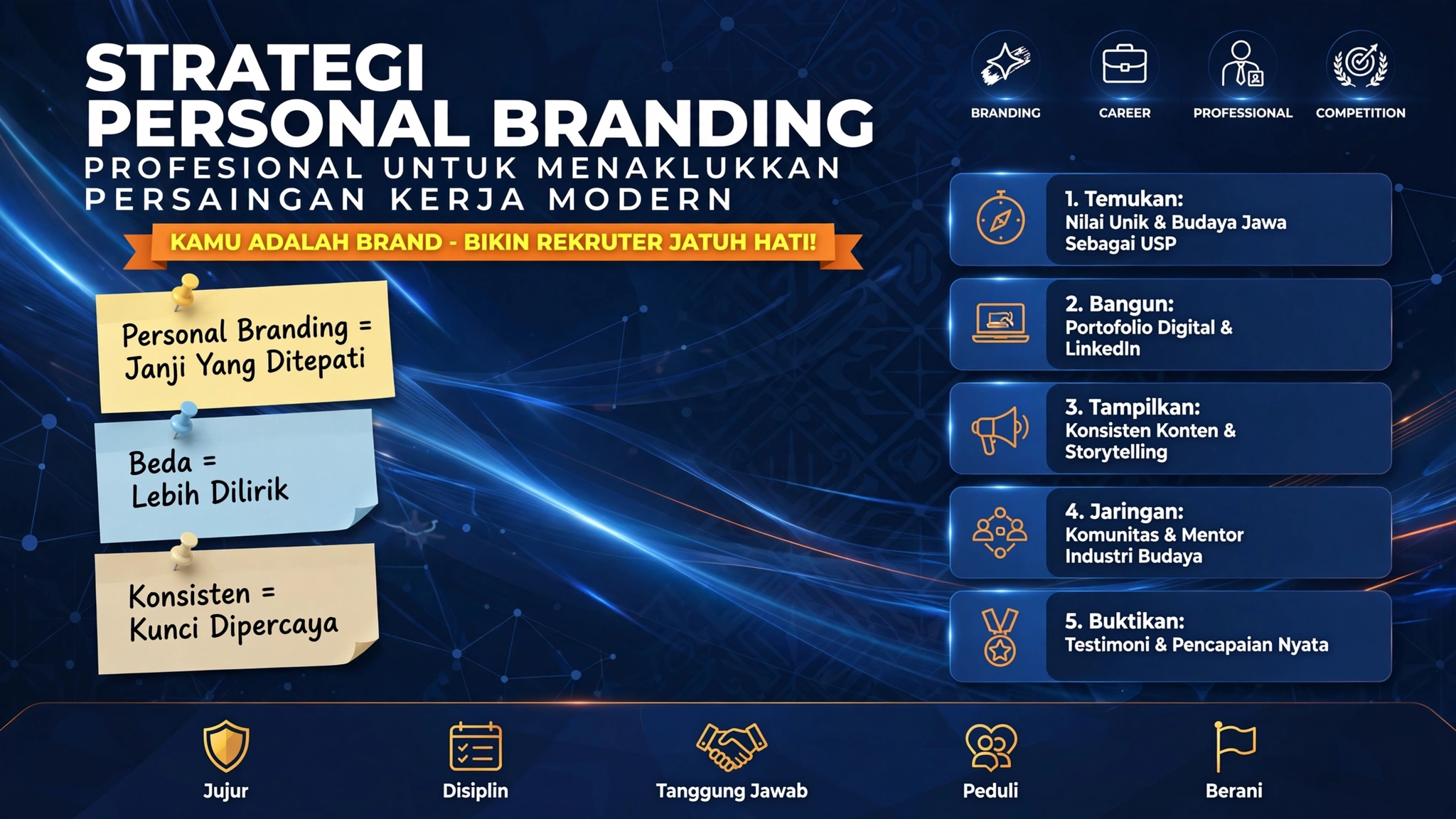 Strategi Personal Branding Profesional Untuk Menaklukkan Persaingan Kerja Modern