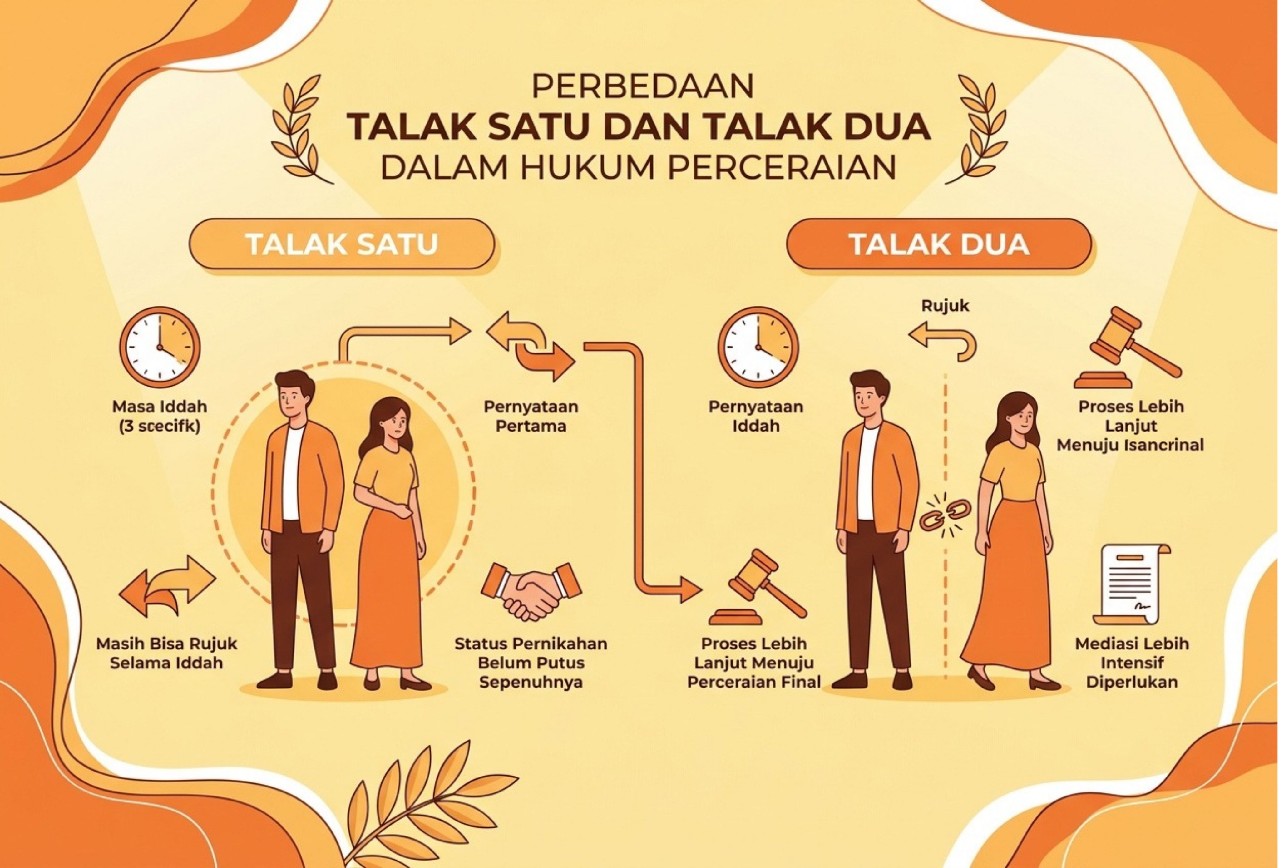 Perbedaan Talak Satu dan Talak Dua dalam Hukum Perceraian