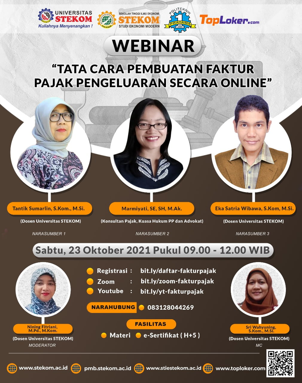 WEBINAR ''Tata Cara Pembuatan Faktur Pajak Pengeluaran Secara Online"