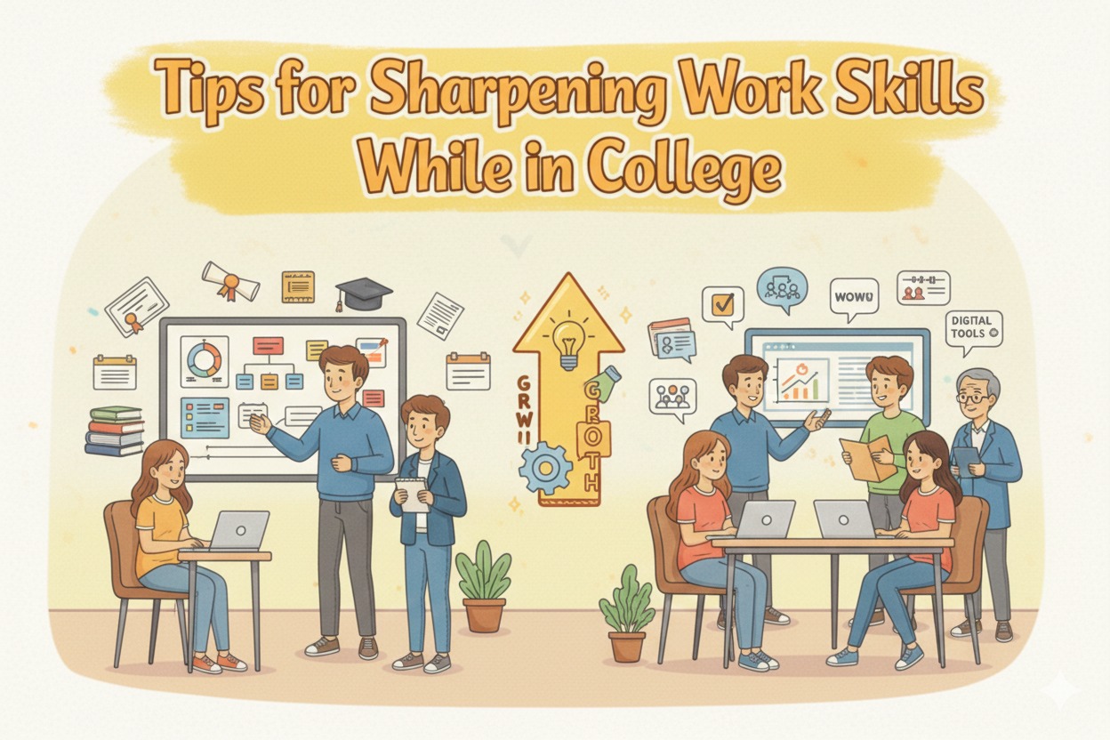 Tips for Sharpening Work Skills While in College