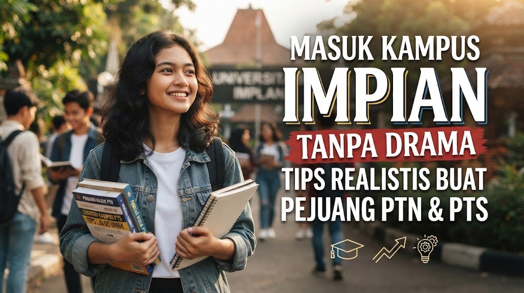 Masuk Kampus Impian Tanpa Drama: Tips Realistis Buat Pejuang PTN & PTS