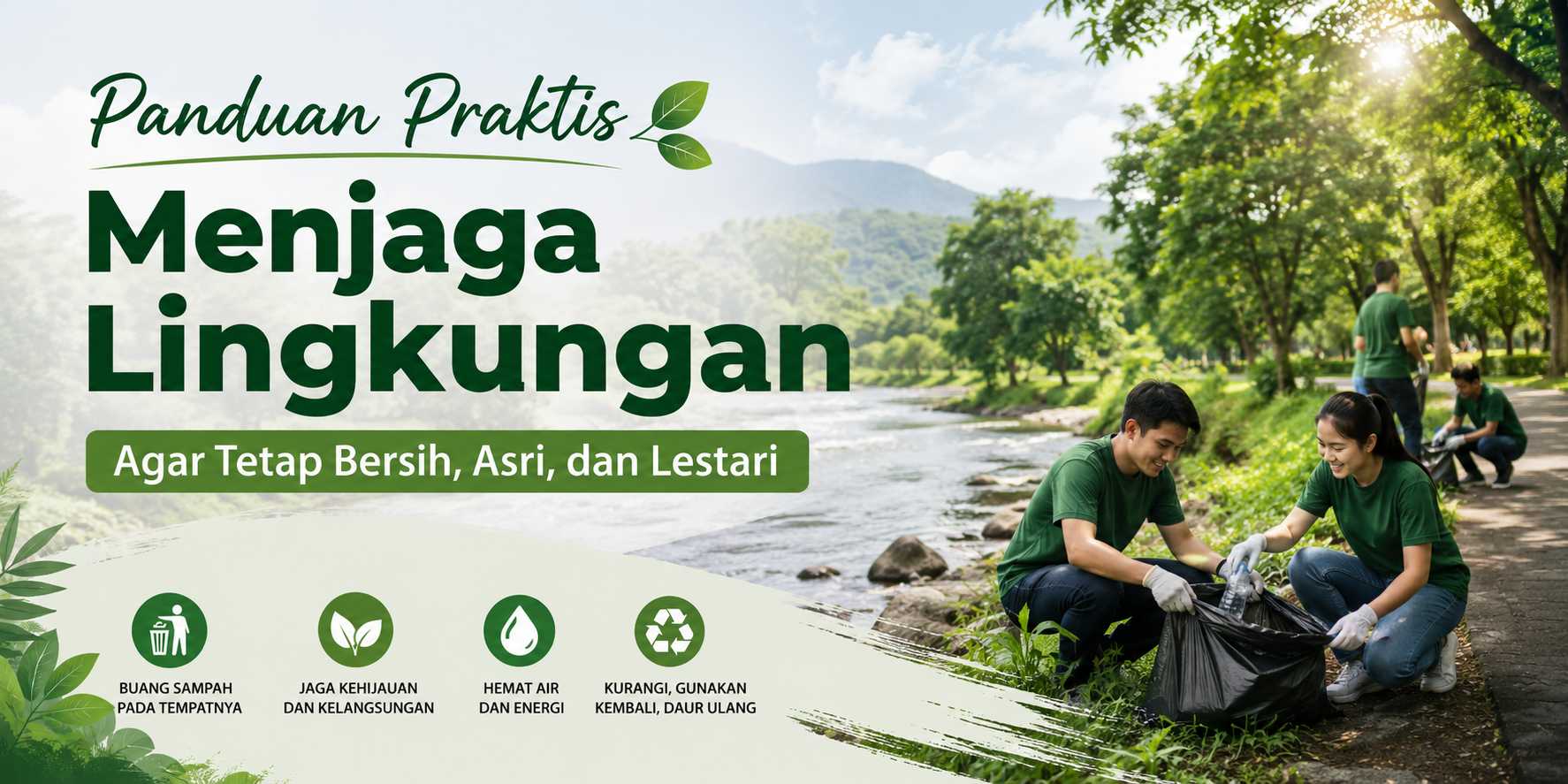 Panduan Praktis Menjaga Lingkungan Agar Tetap Bersih, Asri, dan Lestari