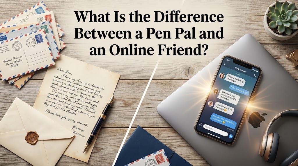 What Is the Difference Between a Pen Pal and an Online Friend?